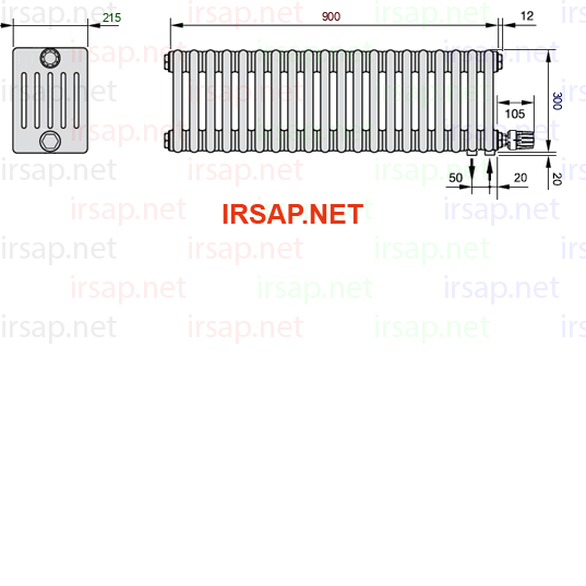 Радиатор IRSAP Tesi 60300/20 T26 CL 01